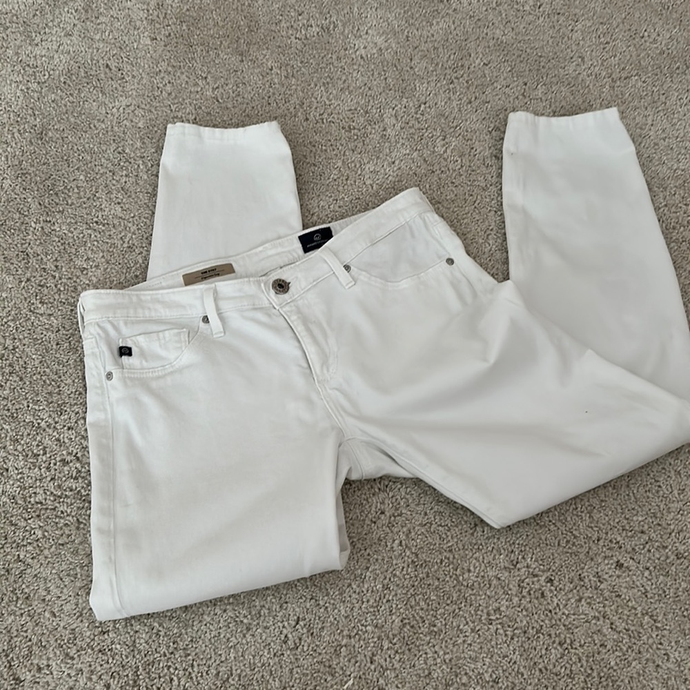 AG White The Stilt Cigarette Leg SZ 27